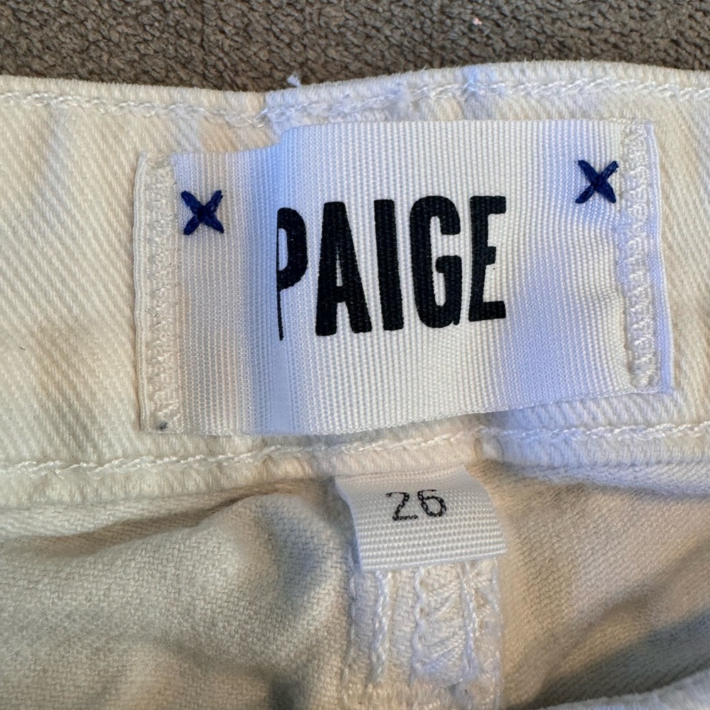 PAIGE Kylie Crop White Jeans - Picture 5 of 8